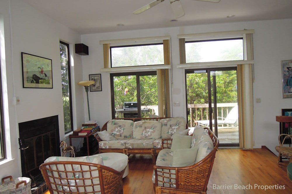 Enjoying Fair Harbor Rental in Fair Harbor Barrier Beach Properties